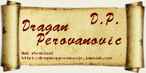 Dragan Perovanović vizit kartica
